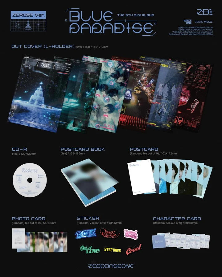 ZEROBASEONE (ZB1) 5th mini album BLUE PARADISE [ZEROSE ver]