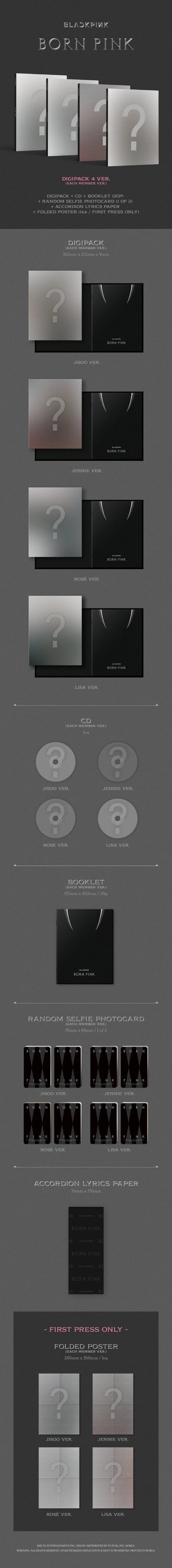 BLACKPINK 2nd Album BORN PINK [Digipack ver]