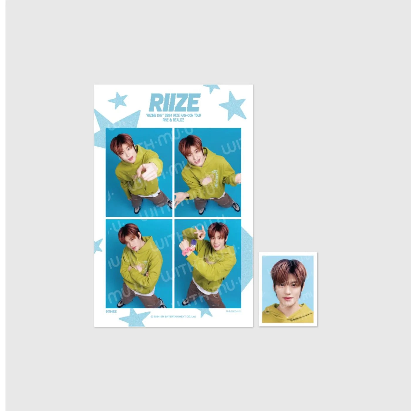 RIIZE 2024 RIIZE FAN CON RIIZING DAY FINALE] 2ND OFFICIAL MD 4 CUT+ ID PHOTO SET