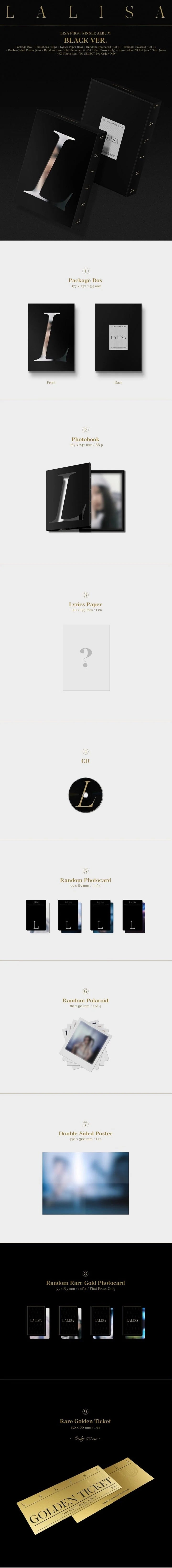 LISA (BLACKPINK) 1st Single Album LALISA