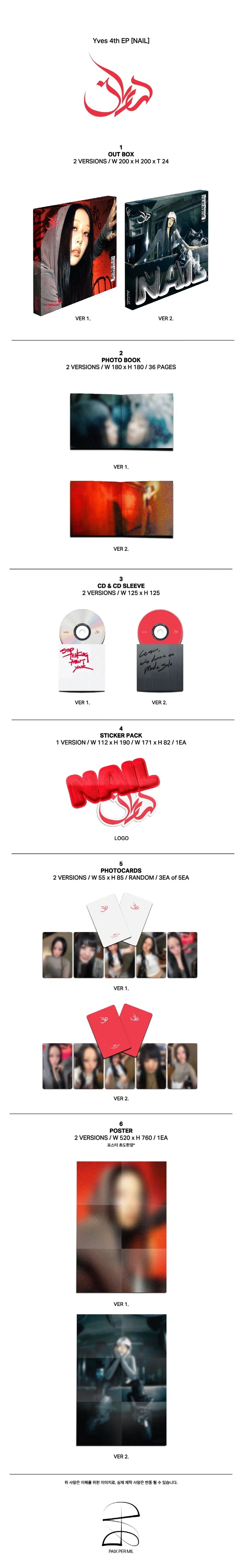 YVES EP album NAIL [DELUXE ver]