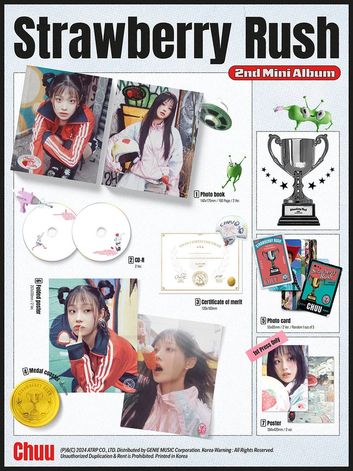 CHUU 2nd Mini Album STRAWBERRY RUSH