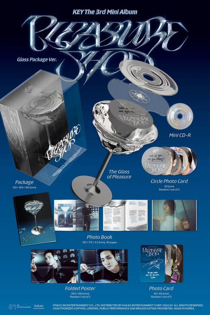 KEY (SHINEE) 3rd mini album PLEASURE SHOP [Glass Package ver]