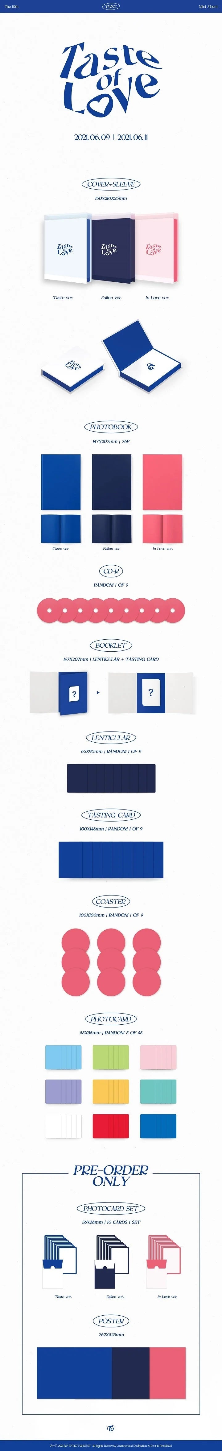 TWICE 10th mini album TASTE OF LOVE