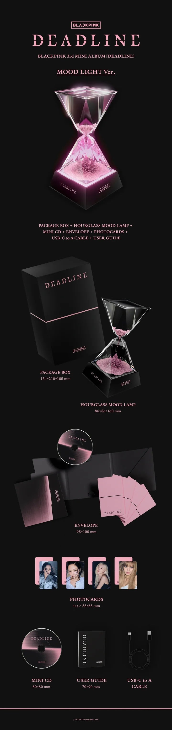 BLACKPINK 3rd mini album DEADLINE [MOOD LIGHT ver]