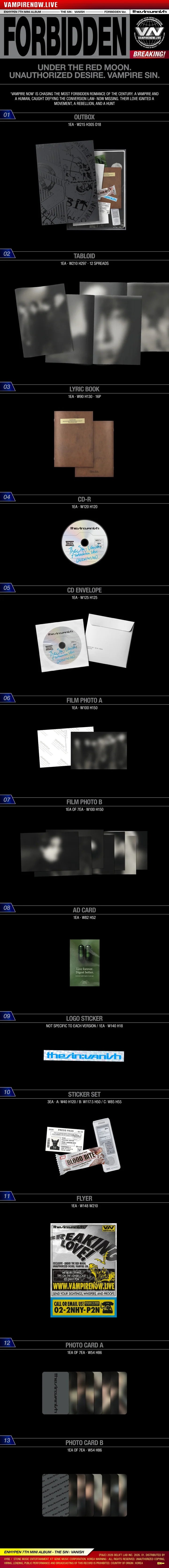 ENHYPEN 7th mini album THE SIN : VANISH