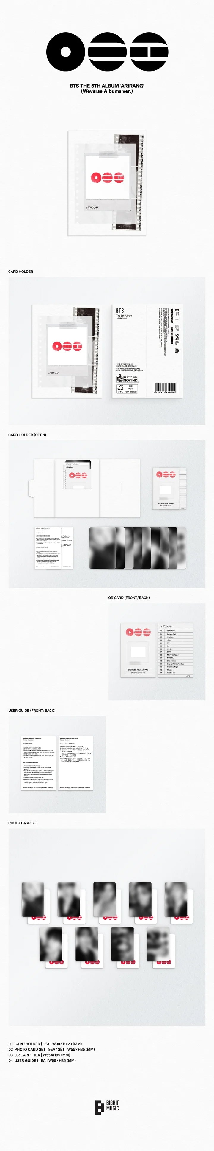 BTS 5th Album ARIRANG [Weverse Albums ver]