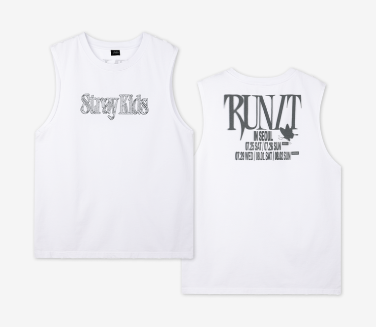 [PREORDER] Stray Kids 2026 World Tour RUN IT SLEEVELESS TOP
