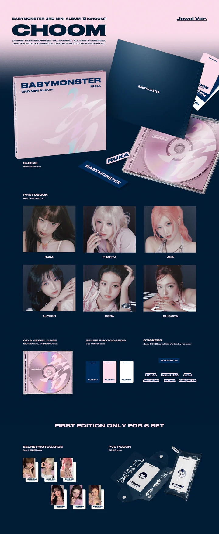 BABYMONSTER 3rd mini album 춤 (CHOOM) [Jewel ver]