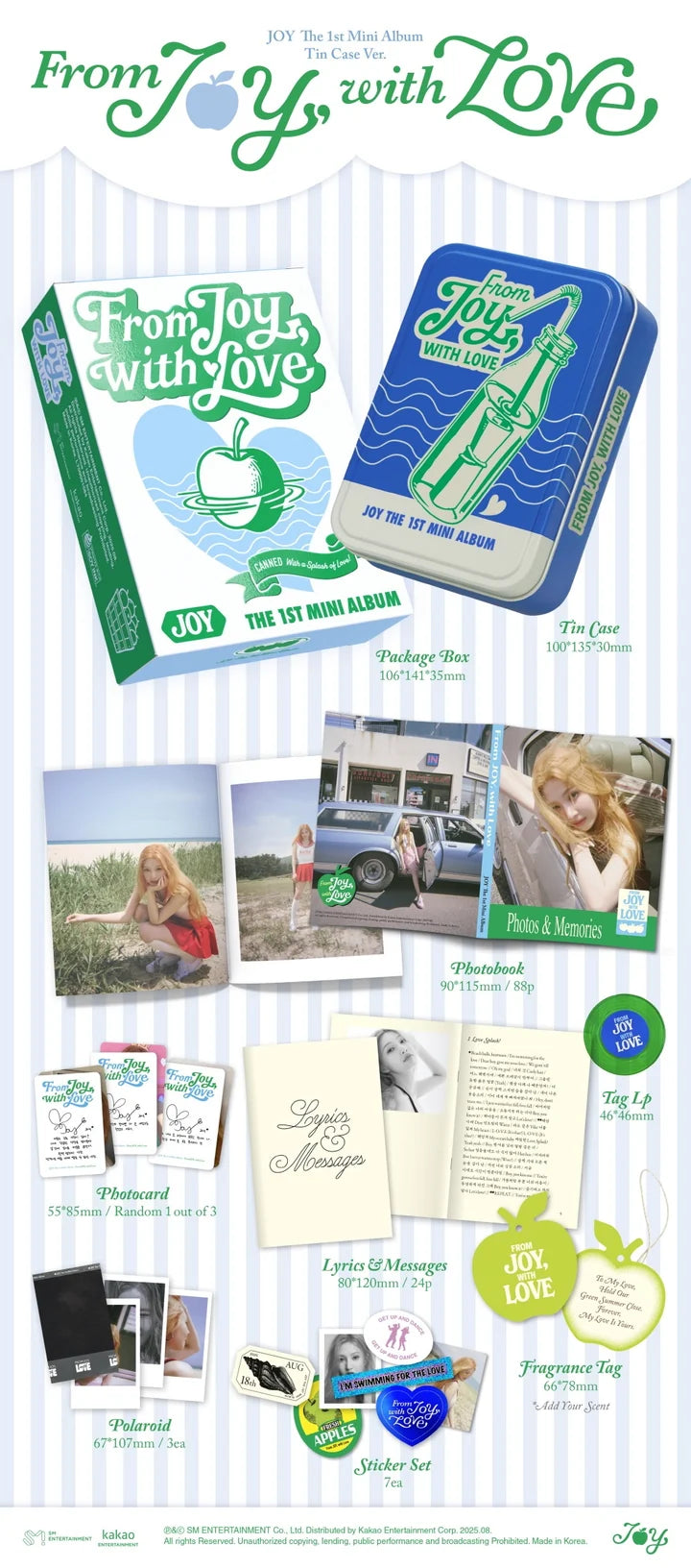 JOY (Red Velvet) 1st mini album From JOY, with Love [TIN Case ver]