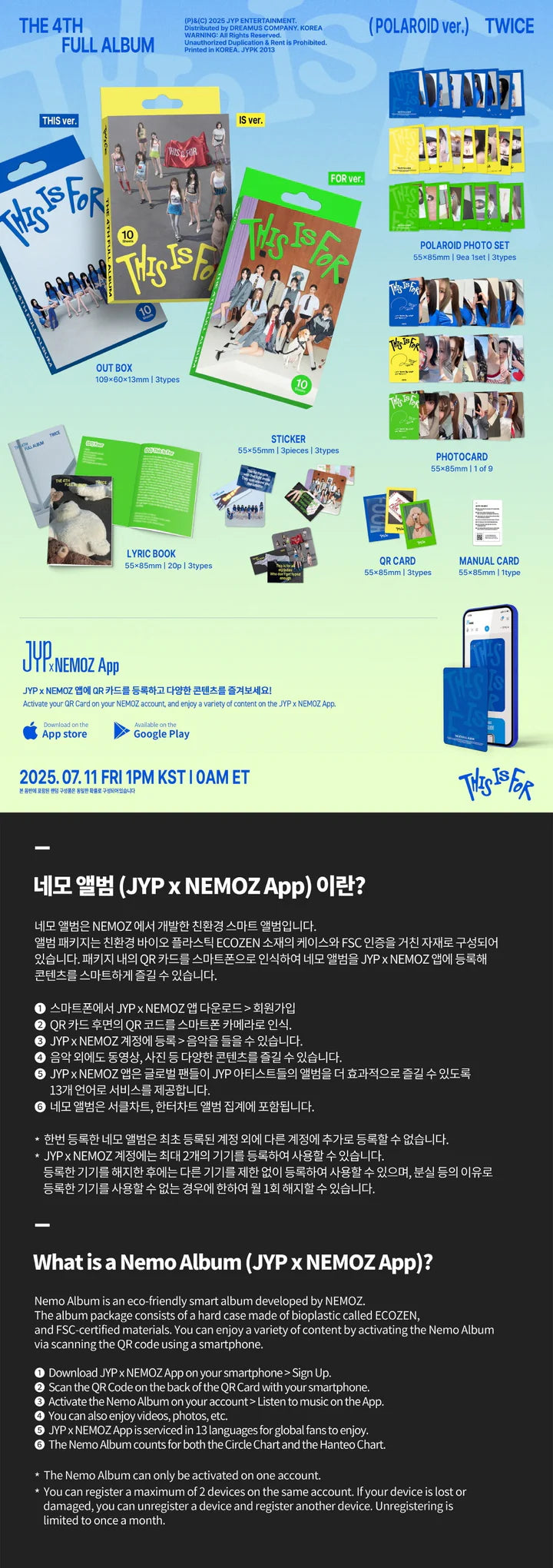 TWICE 4th Album THIS IS FOR [Polaroid ver]