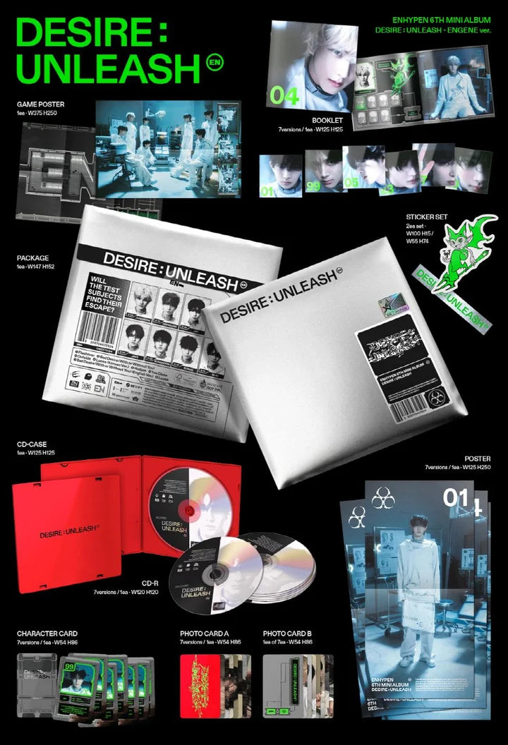 ENHYPEN 6th Mini Album DESIRE : UNLEASH [ENGENE / RANDOM ver]