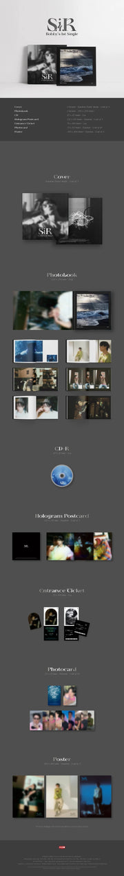 BOBBY 1st Solo Single Album S.I.R