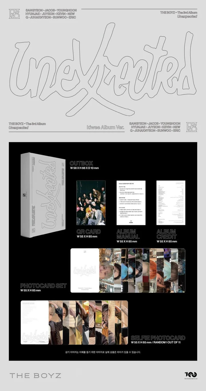 THE BOYZ The 3rd album Unexpected [Kiwi ver]