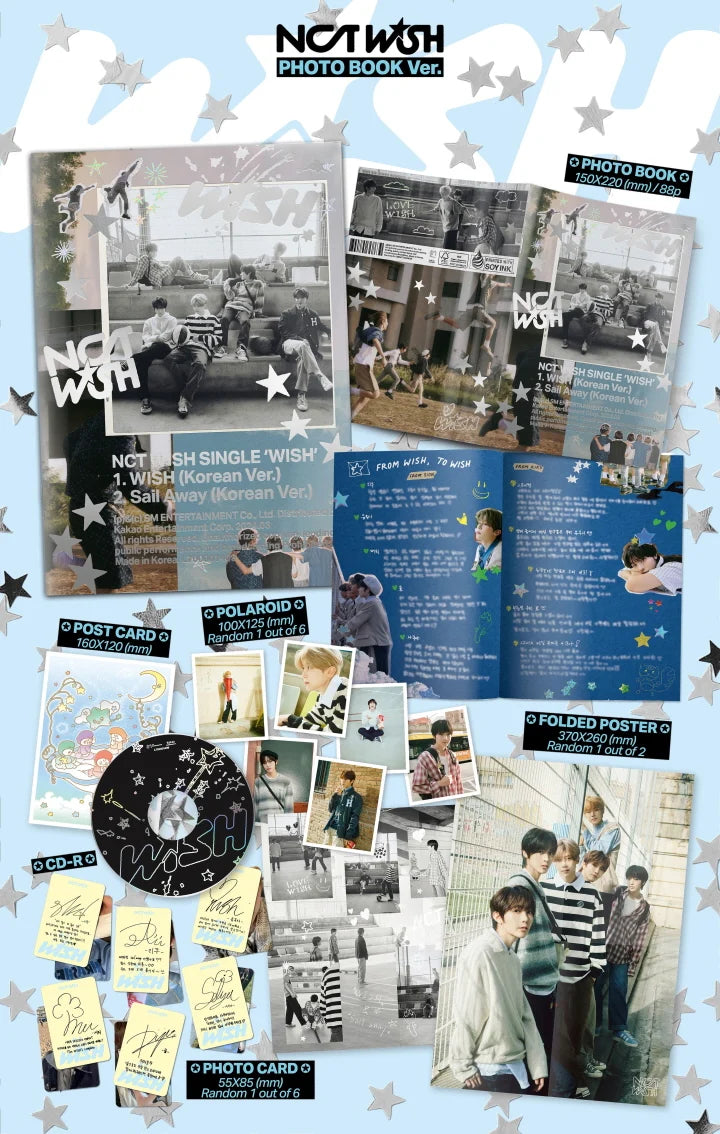 NCT WISH 1st Single Album WISH [Photobook ver]