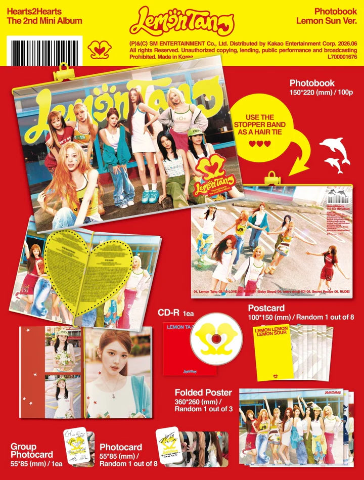 HEARTS2HEARTS 2nd mini album LEMON TANG [PHOTOBOOK ver]