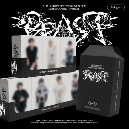 [PREORDER] ALPHA DRIVE ONE 2nd mini album UNBREAKABLE : 少年BEAST [Hissing ver]