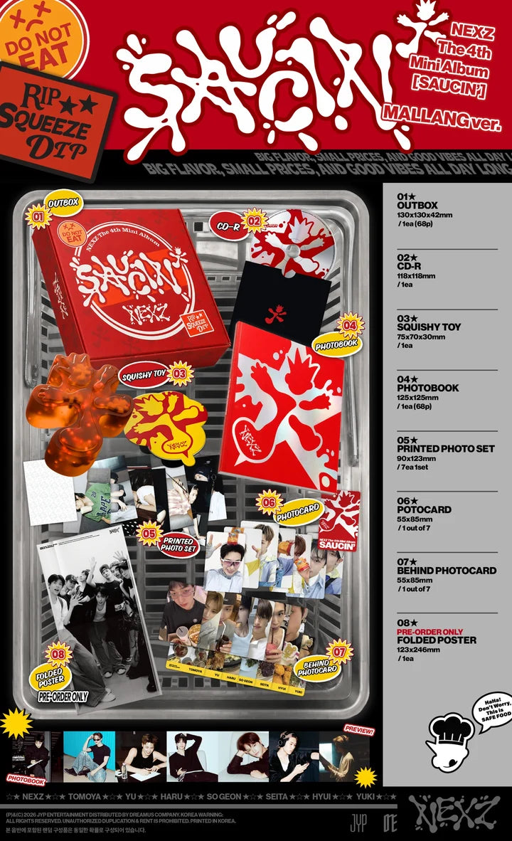 NEXZ 4th Mini Album SAUCIN' [MALLANG ver]
