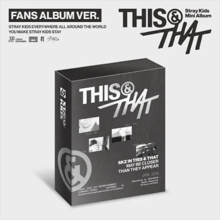 [PREORDER] Stray Kids mini album THIS & THAT [FANS ALBUM ver]