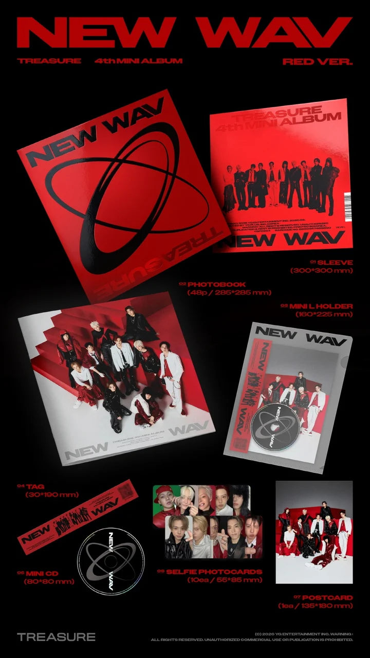 TREASURE 4th Mini Album NEW WAVE