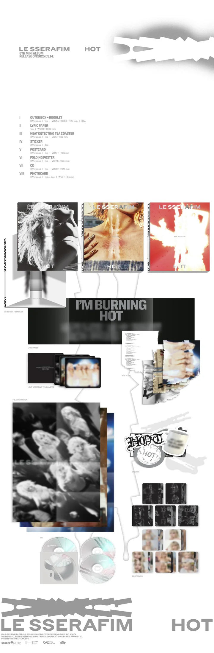 LE SSERAFIM 5th mini album HOT