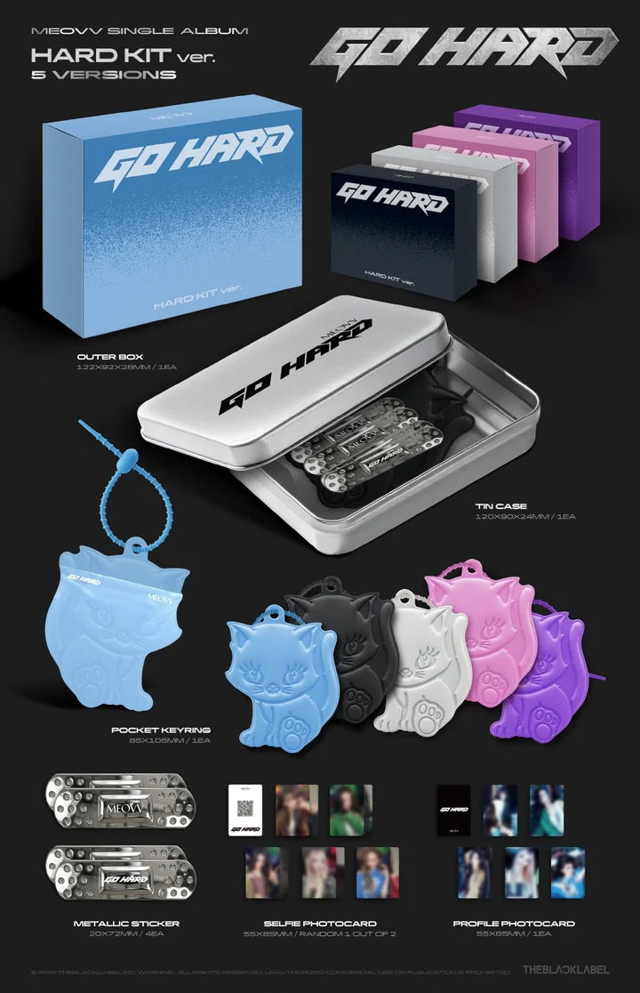 [PREORDER] MEOVV Single Album GO HARD [HARD KIT ver]