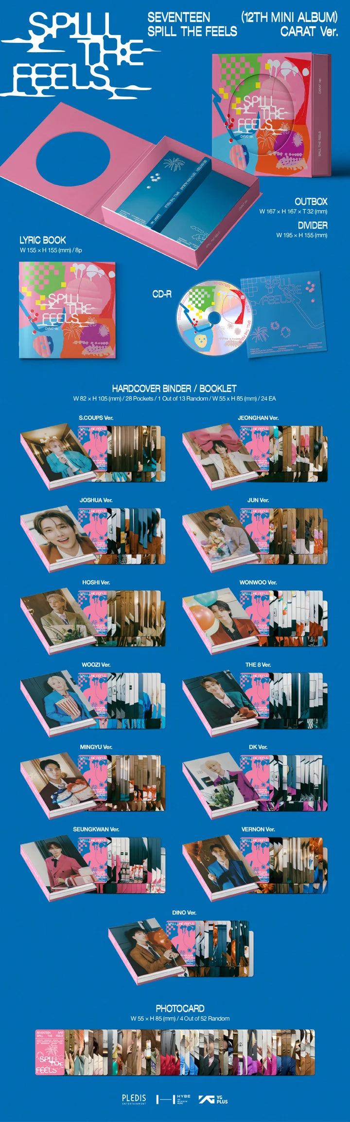 SEVENTEEN 12th mini album SPILL THE FEELS [Carat ver]