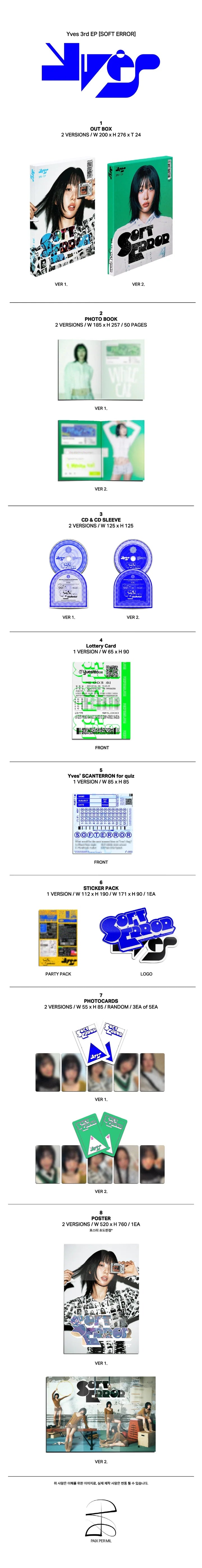 YVES 3rd EP Album Soft Error
