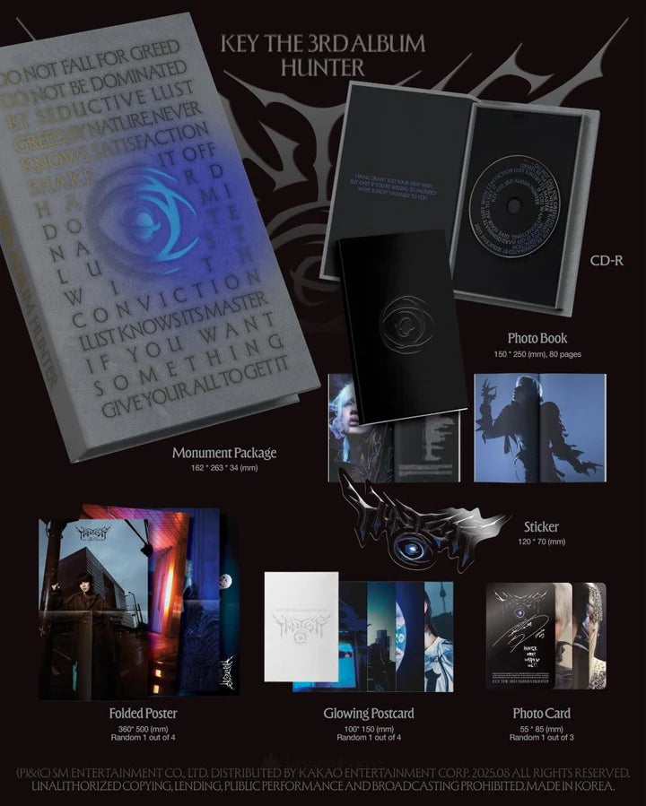 KEY (SHINEE) 3rd full album HUNTER [Monumet ver]