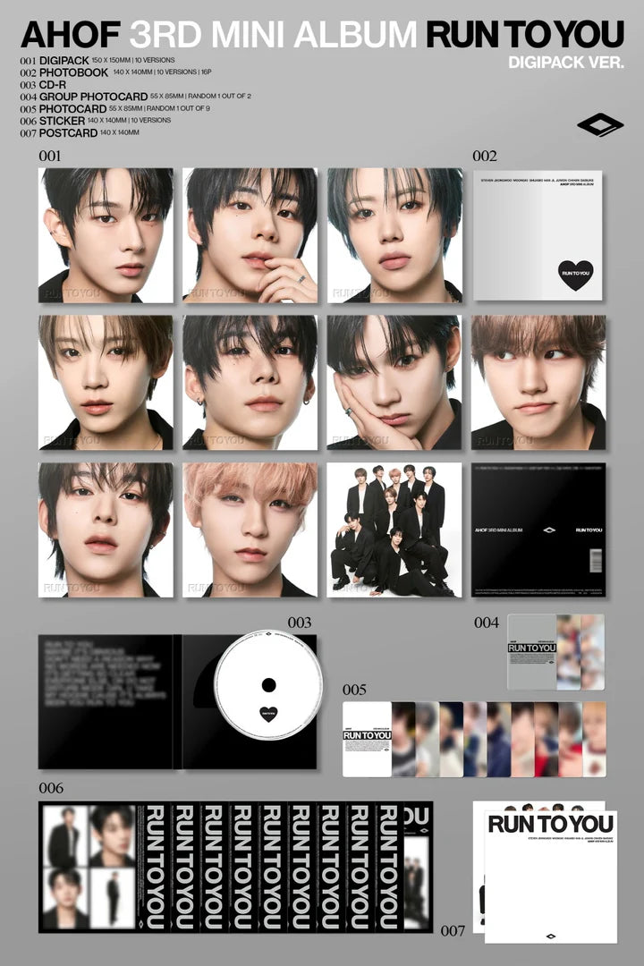 AHOF 3rd mini album RUN TO YOU [DIGIPACK ver]