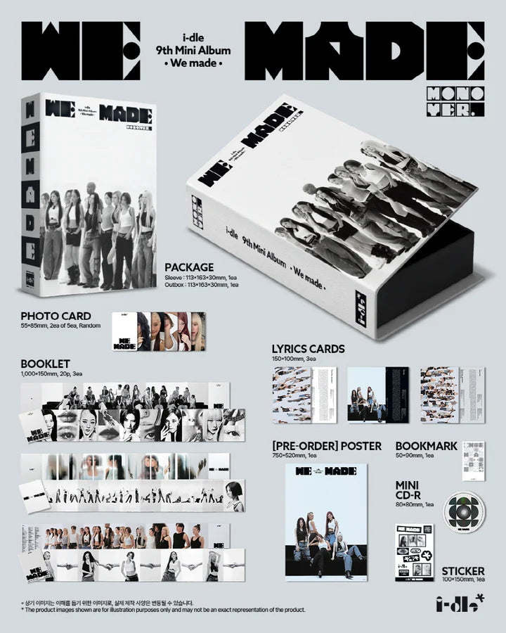 i-dle 9th Mini Album We made [Mono ver]