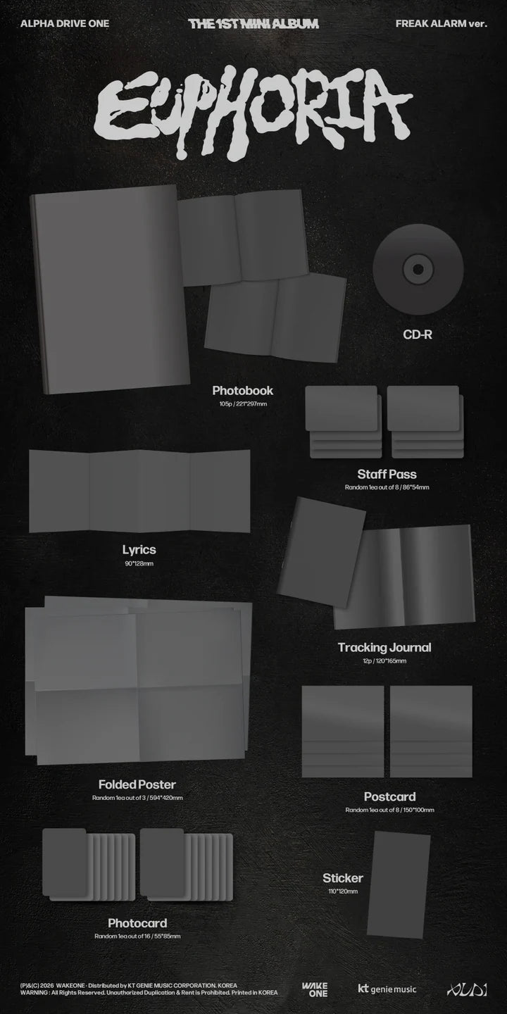 ALPHA DRIVE ONE 1st Mini Album EUPHORIA [FREAK ALARM ver]