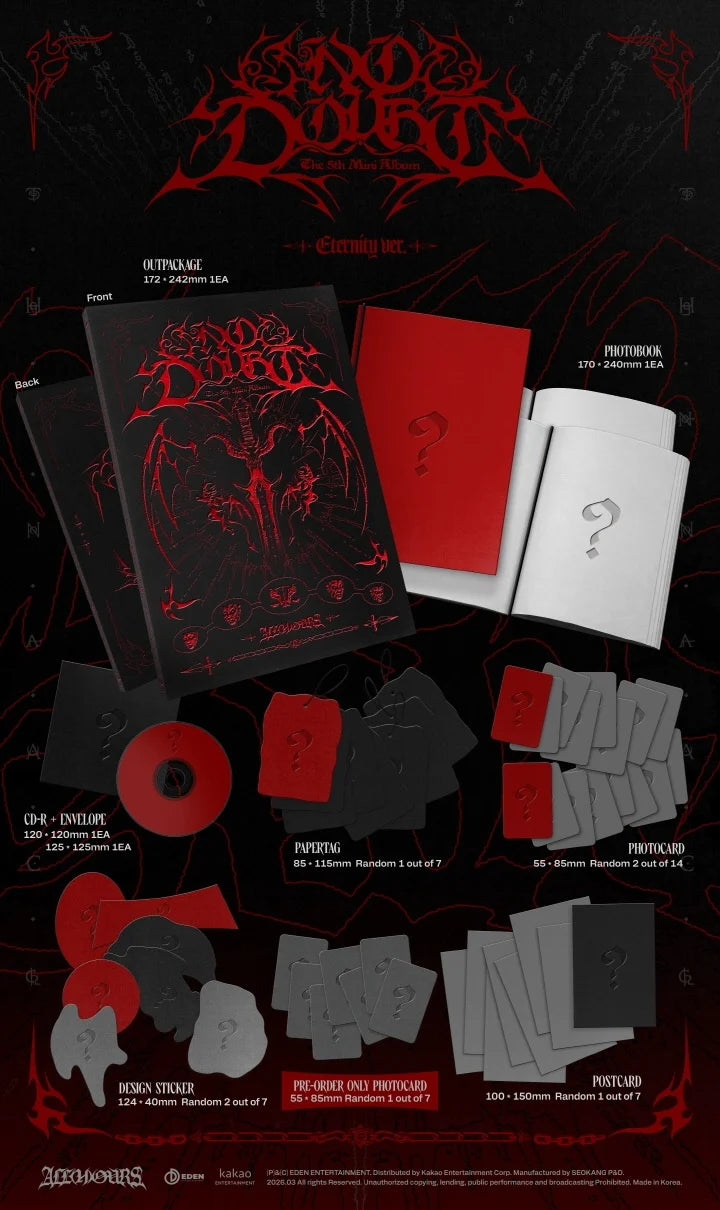 [Signed Album] ALL(H)OURS 5th mini album NO DOUBT (Random)