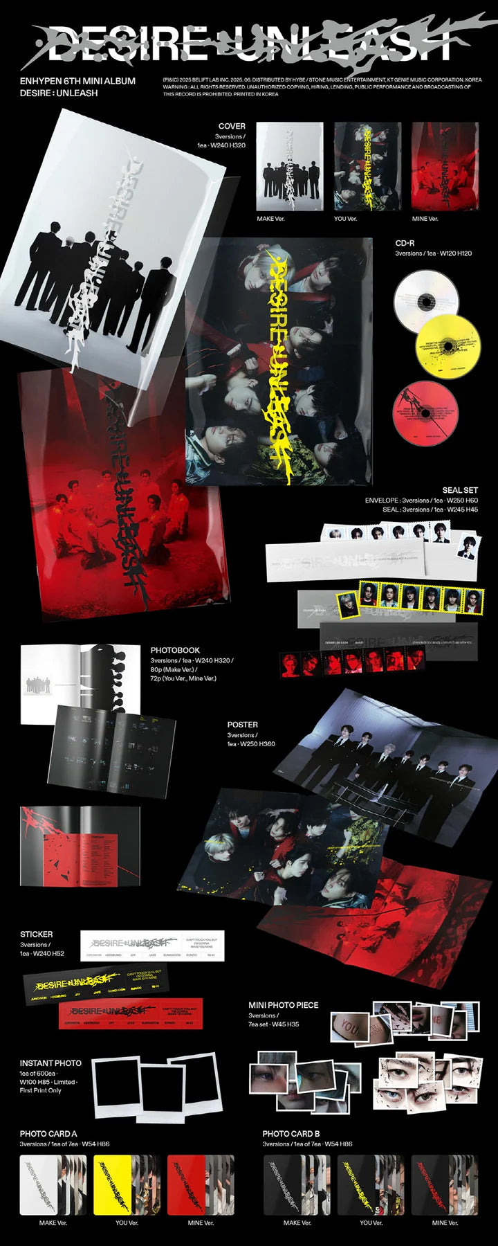 ENHYPEN 6th mini album DESIRE : UNLEASH