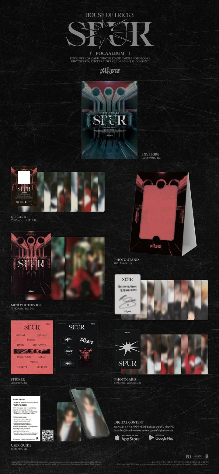 XIKERS 5th mini album HOUSE OF TRICKY : SPUR [POCA ALBUM ver]