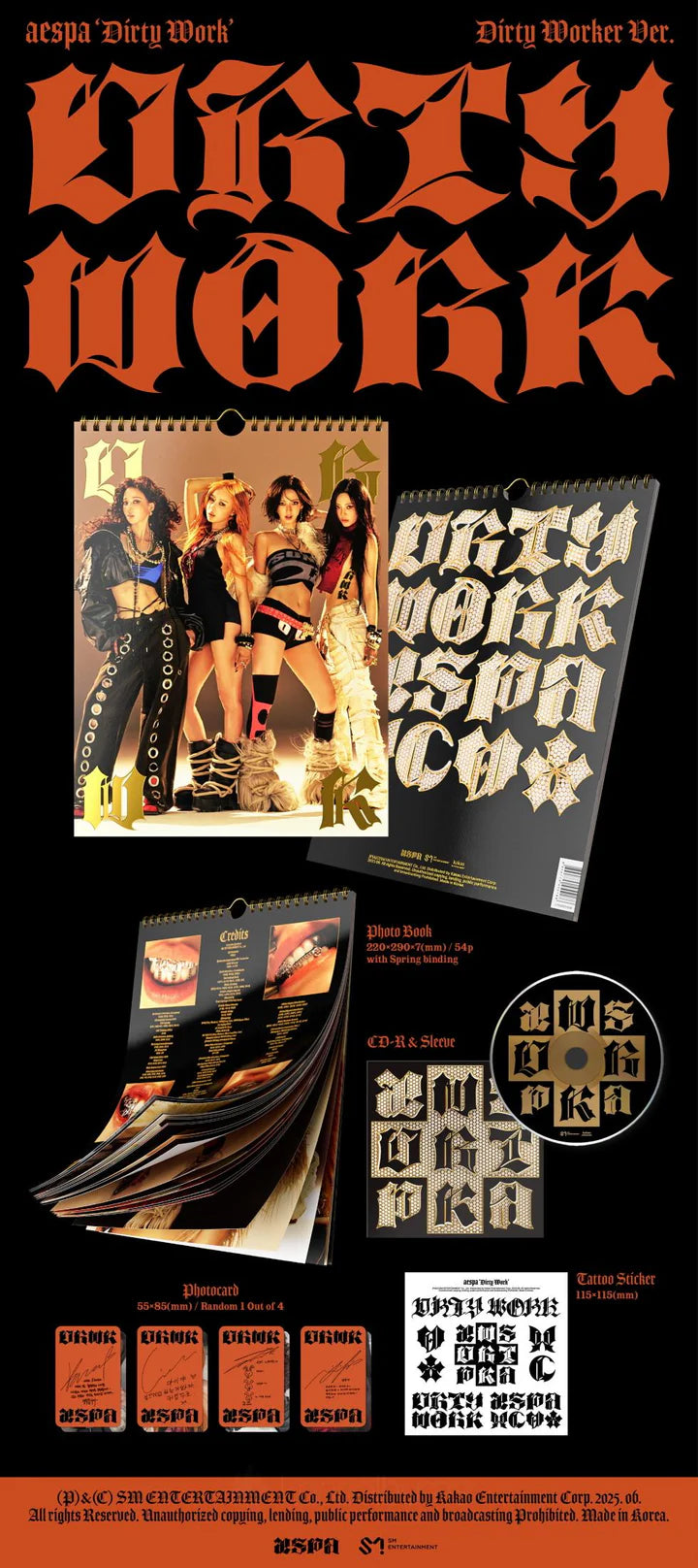 aespa Single Album Dirty Work [Dirty Worker ver]