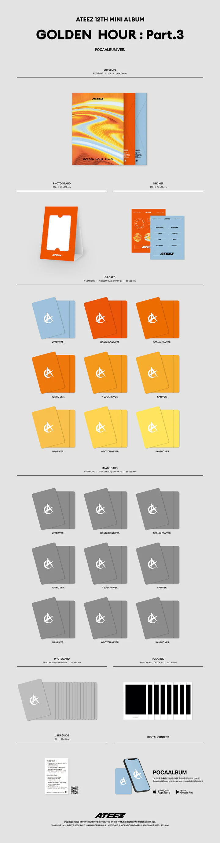 ATEEZ GOLDEN HOUR Part.3 [Pocaalbum ver]