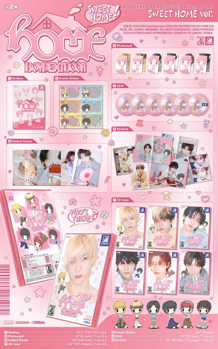 BOYNEXTDOOR 1st Studio Album HOME [SWEET HOME ver]