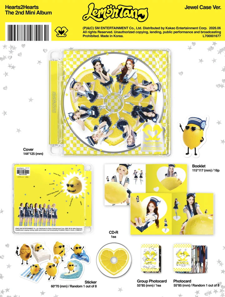 Hearts2Hearts 2nd mini album LEMON TANG [Jewel Case ver]