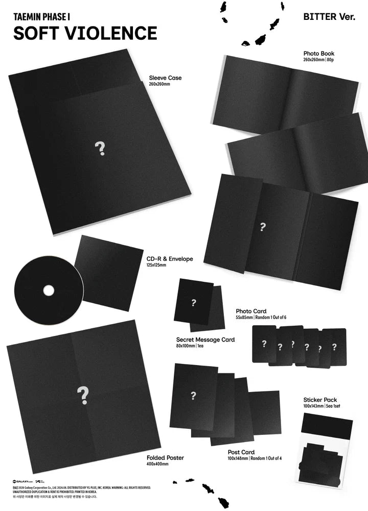 [PREORDER] TAEMIN Album PHASE I : Soft Violence [Photobook ver]