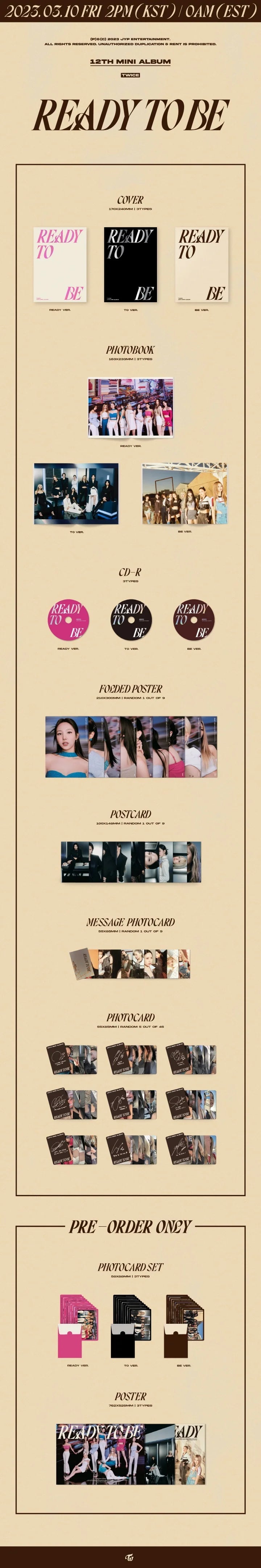 TWICE 12th mini album READY TO BE