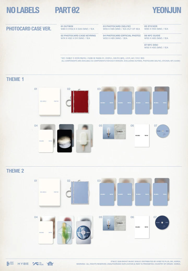 YEONJUN (TXT) NO LABELS: PART 02 [Photocard Case ver]
