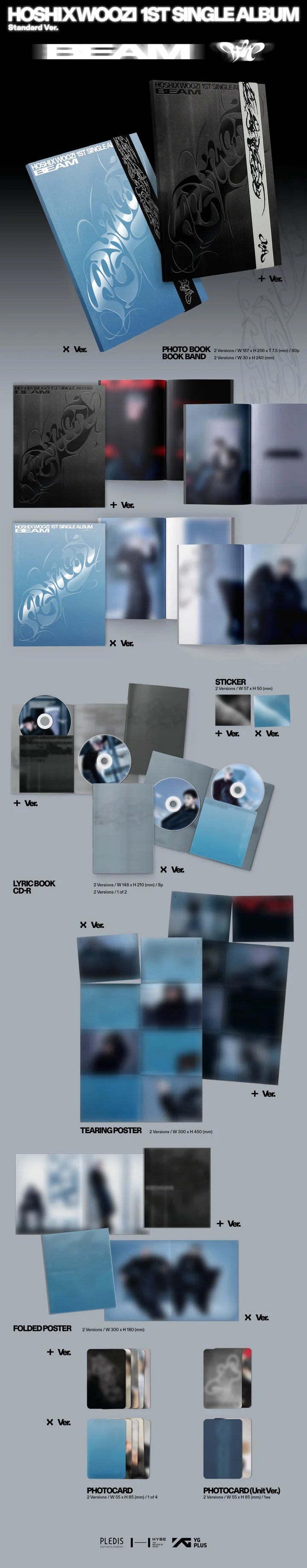 HOSHI X WOOZI (SEVENTEEN) 1st single album BEAM
