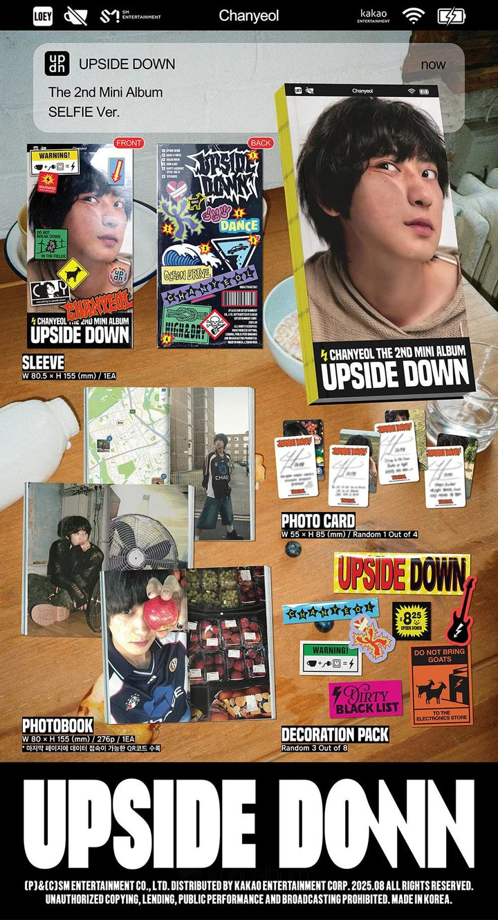 CHANYEOL (EXO) 2nd Mini Album Upside Down [SELFIE ver]