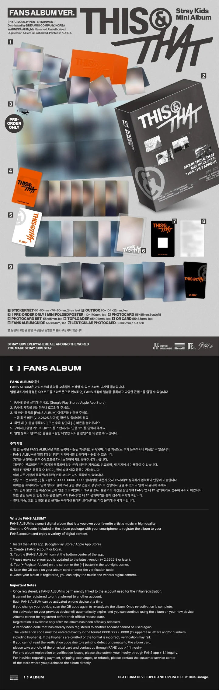 [PREORDER] Stray Kids mini album THIS & THAT [FANS ALBUM ver]