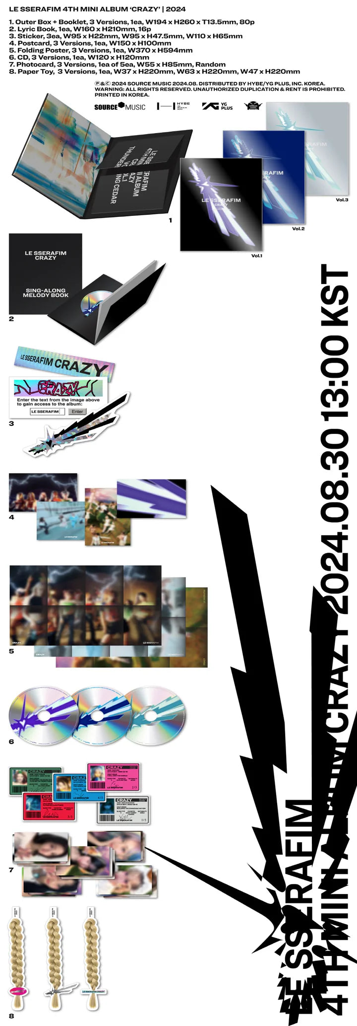 LE SSERAFIM 4th mini album CRAZY