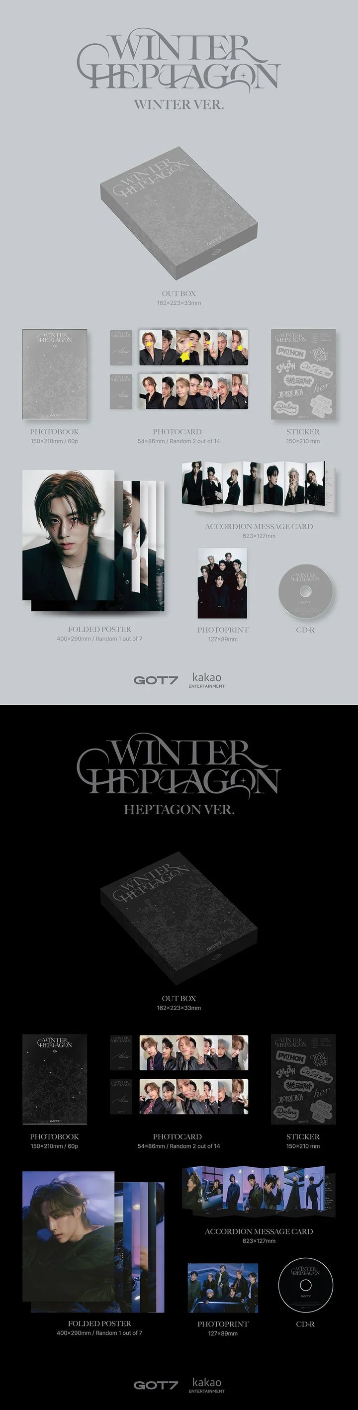 GOT7 Mini Album WINTER HEPTAGON