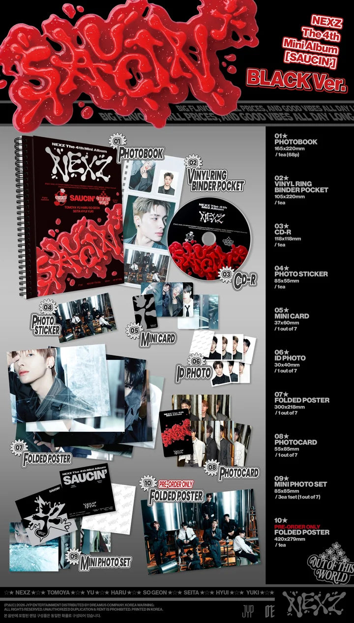 NEXZ 4th Mini Album SAUCIN'