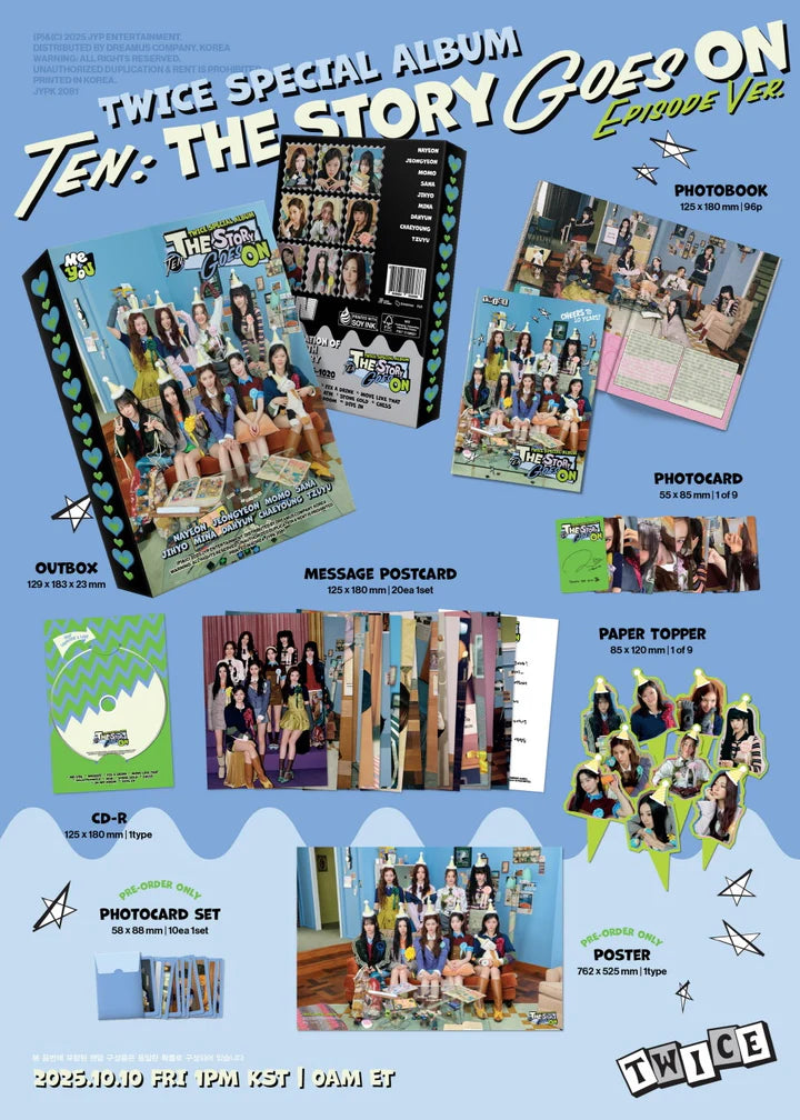 TWICE Special Album TEN : The Story Goes On [EPISODE ver]