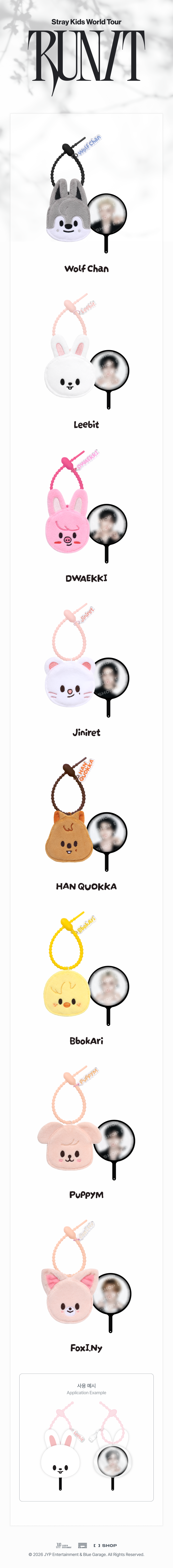 [PREORDER] Stray Kids 2026 World Tour RUN IT SKZOO PLUSH MINI PICKET KEYRING